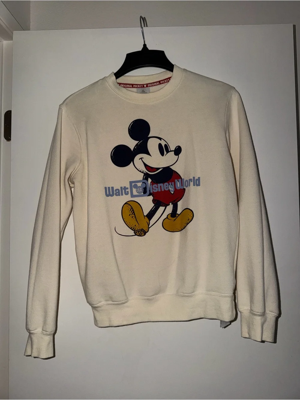 Disney World Crewneck Sweatshirt with Mickey Mouse Graphic